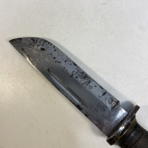 Vintage WWII Cattaraugus 225Q Quartermaster Fighting Knife Original With Sheath - Picture 8 of 13